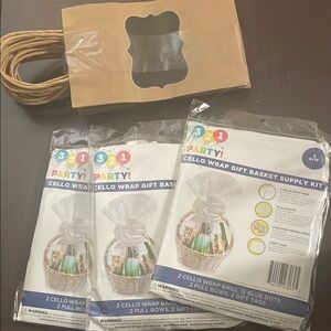 Cello Wrap Gift Basket Supply Kit - White